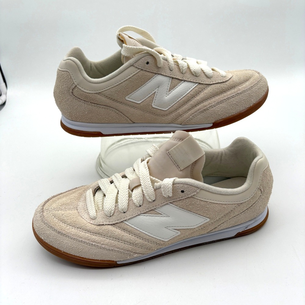 New Balance RC42 Macadamia White Suede Gum Sole Sneakers URC42EA Mens 9.5 D